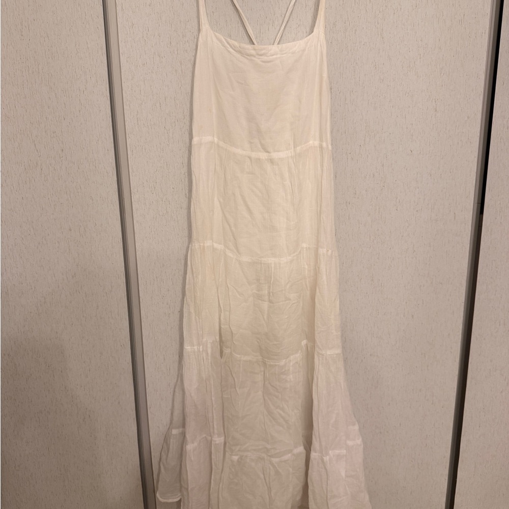 Abercrombie & Fitch Cream Maxi Dress
